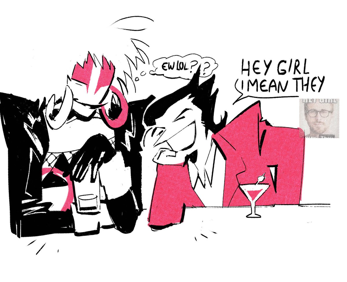 they dated around the time spamton stayed at queen's mansion.. muse thinks he's a douchebag but is intrigued by his negative amounts of charm and rancid wretched aura

then their relationship super crashes and burns when The Incident happens.