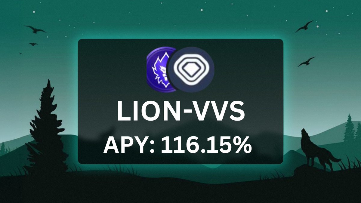compoundrdotapp's tweet image. Vault of the day:
$LION - $VVS 🦁
APY: 116.15% 👀
TVL: $111,560+ 💵
ENDS: 4th November 🗓️
Farm smarter on CompoundR 🧑🌾