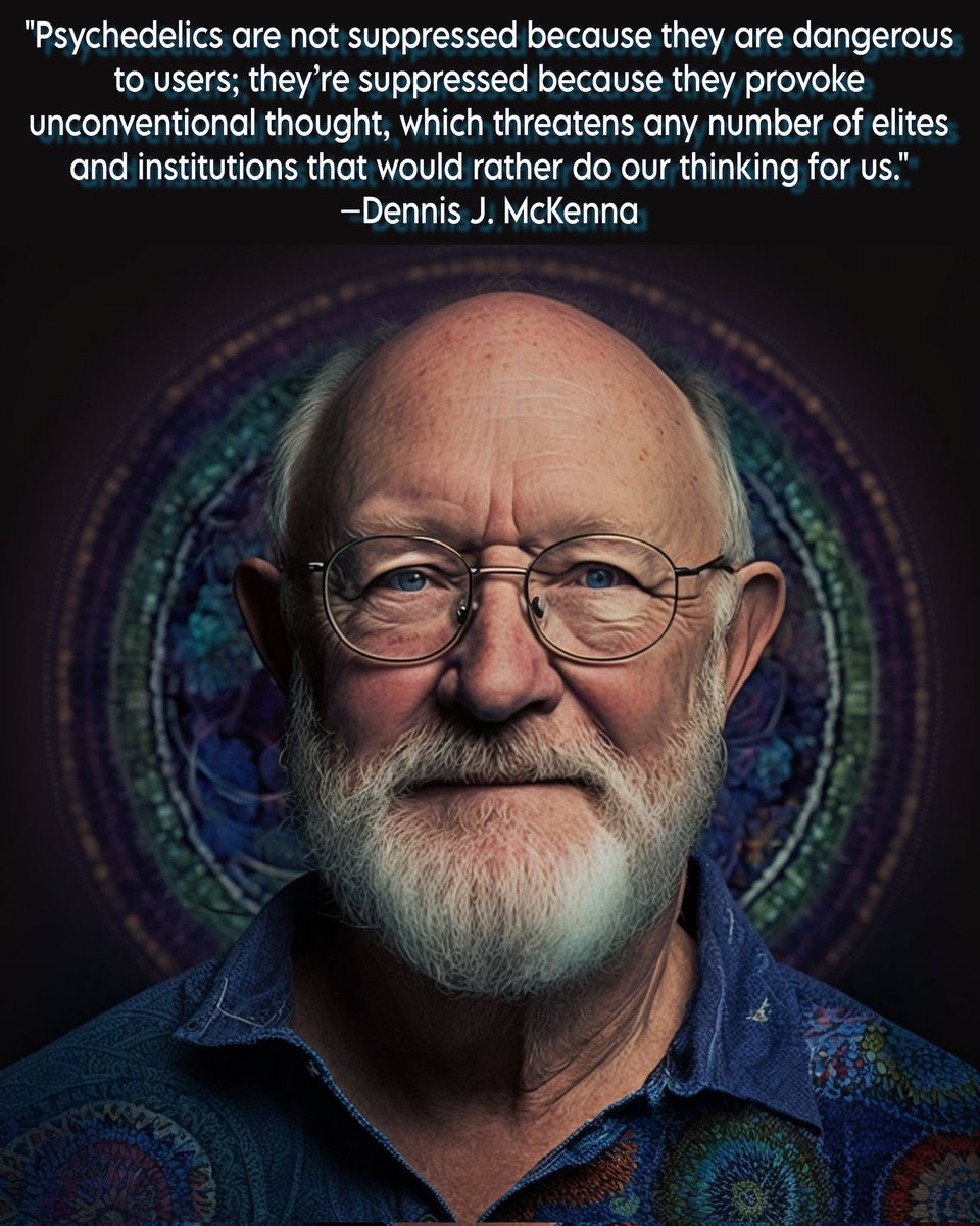 Great Dennis J. McKenna quote about psychedelics 👨‍🚀 <a href="/DennisMcKenna4/">Dennis McKenna</a>