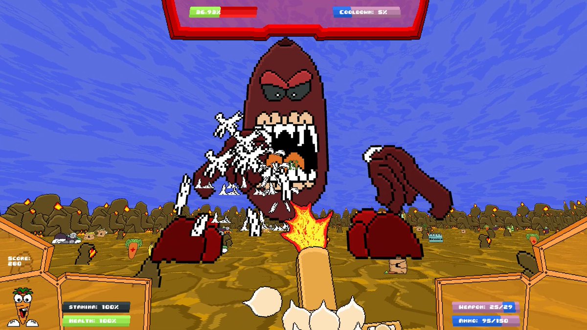 guyzacgfg's tweet image. This is a date, a boss date vs our onion dicer artillery! Who will be defeated? @GameMakerEngine @aseprite #gamemakerstudio #gamemaker #aseprite #fps #firstpersonshooter #gaming #shootergames #oldschool #vegoutcrew