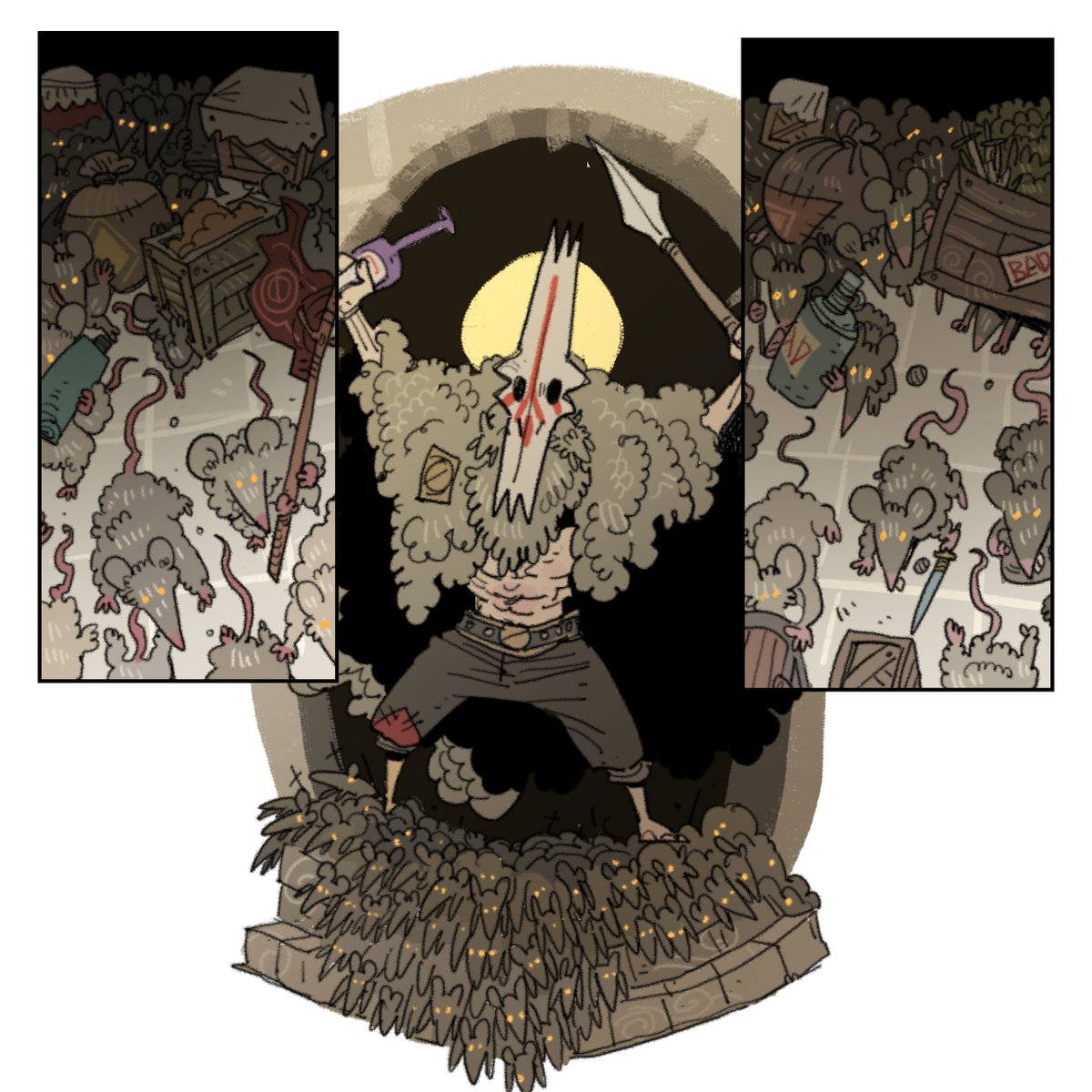 govy9807's tweet image. Rat Rat Rat

#characterdesign #comics