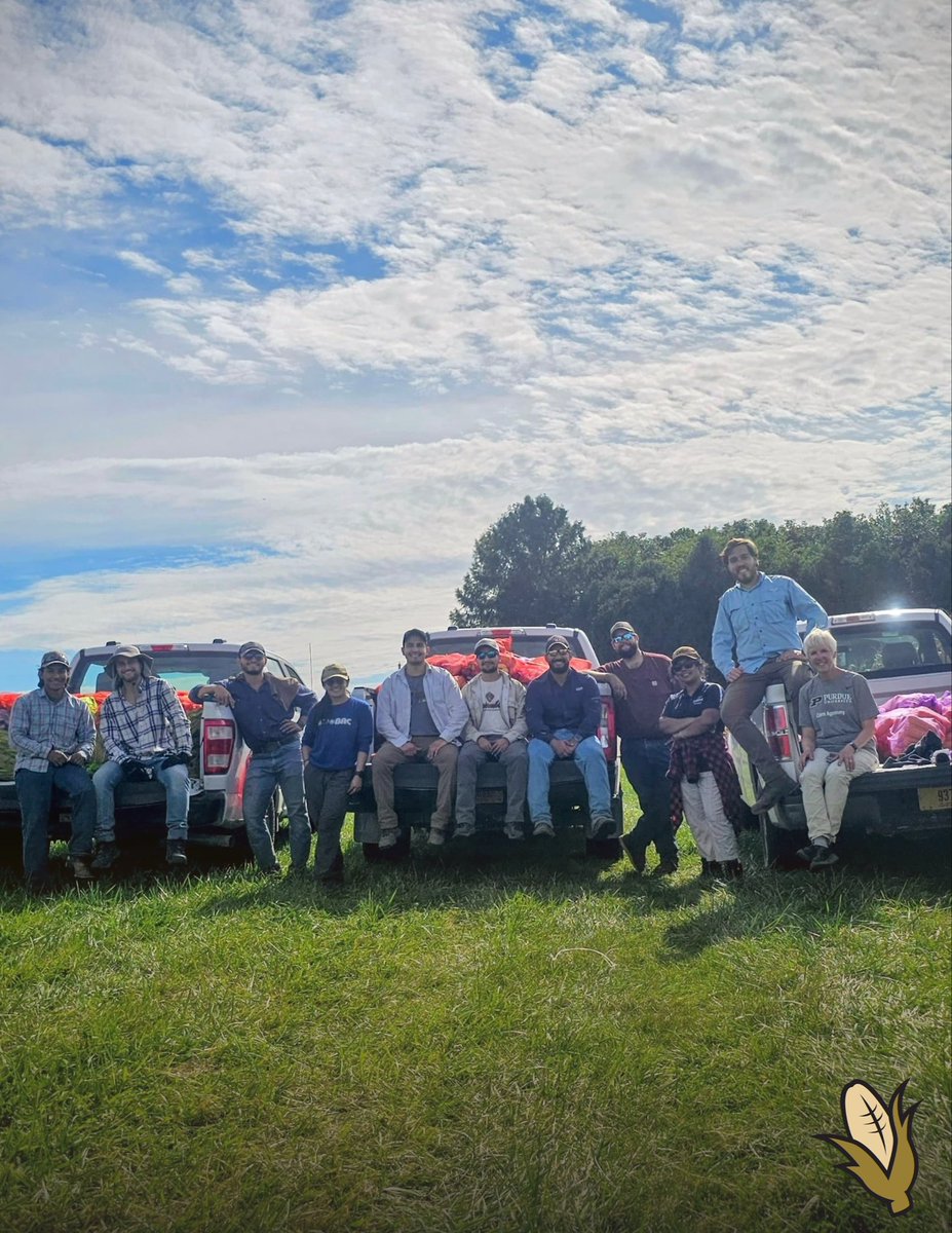 TheKernelLab's tweet image. 🌽 Field season in full swing!
Our team spent the day at Pinney Purdue Agriculture Center (PPAC) completing the final ear and biomass sampling across several corn trials at the R6 stage.💪
@PurdueAgryExt @PurdueAg @PurdueAgronomy
#TheKernelLab #PurdueAgronomy #FieldWork