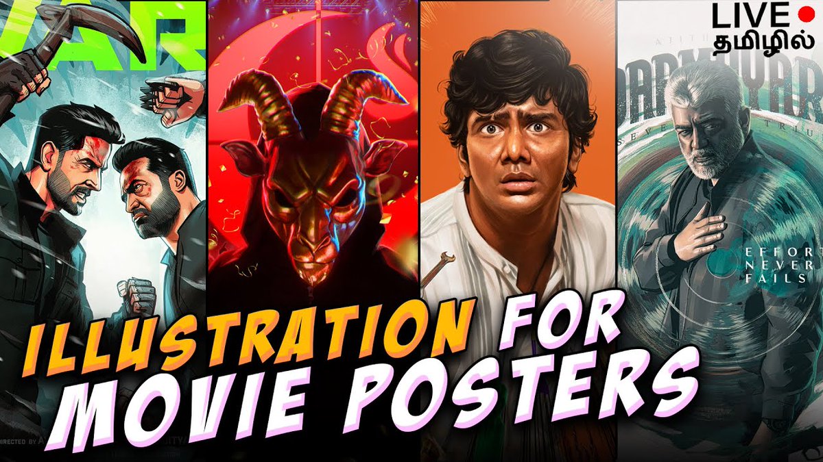 How I did iIllustrations for Movie posters... live breakdown
youtube.com/live/hbeqKy4xe…

#movieposters #illustration