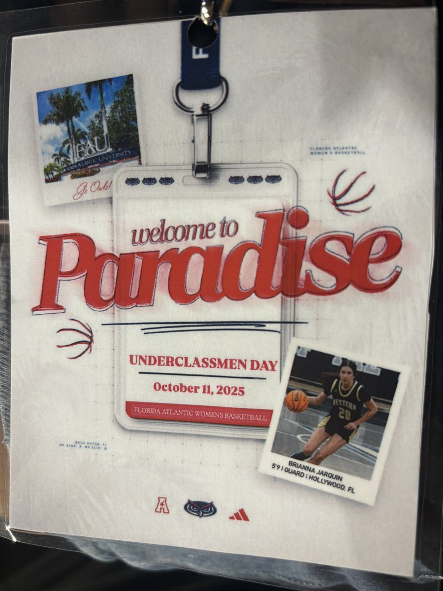 Thank you for the invite to <a href="/FAUWBB_Hoops/">Florida Atlantic Women’s Basketball</a> underclassmen day🏀