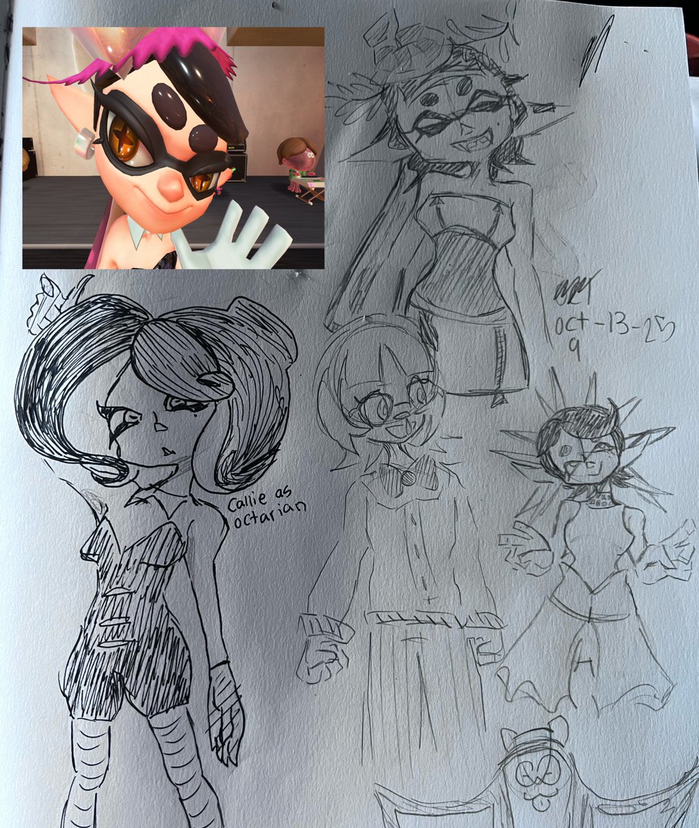spiderwydd's tweet photo. okay callie and my acnh character https://t.co/jUWX6mpdPX
