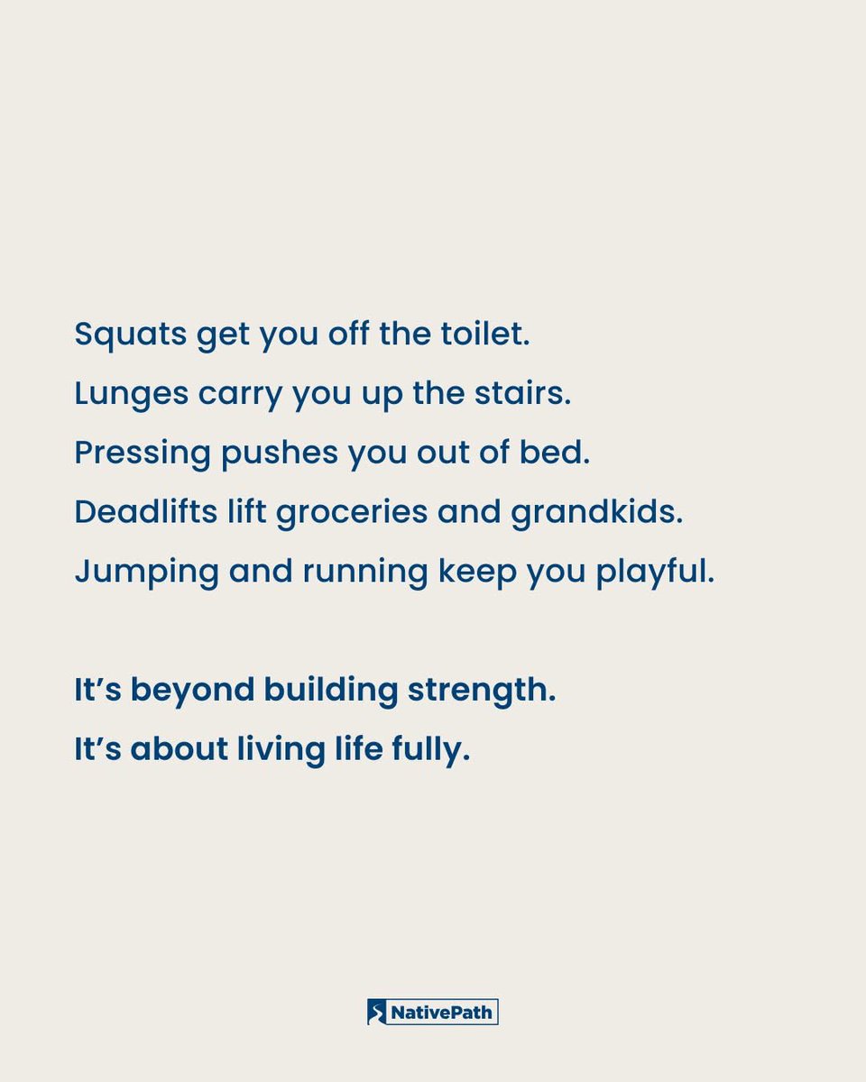 Get up. Go lift. Being strong enough for your tomorrows start with today’s choices. #justmove