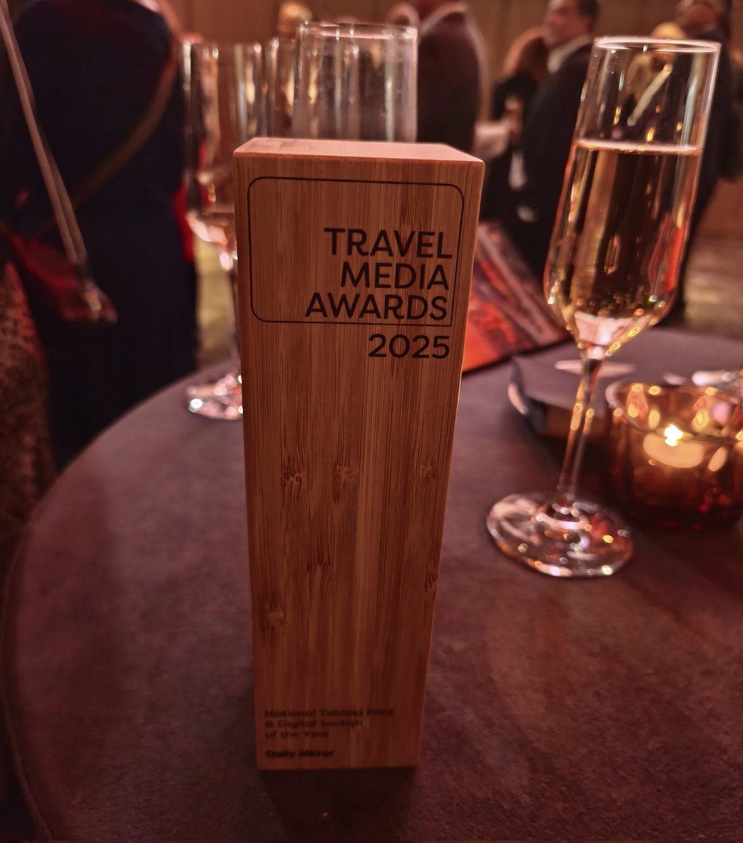 A lot of love in the room at 2025 <a href="/travelmediawrds/">Travel Media Awards</a> at fab Pan Pacific #hotel in #London for the Daily Mirror winning National Tabloid Section of the Year. Means a lot to be appreciated for your work. Thank you