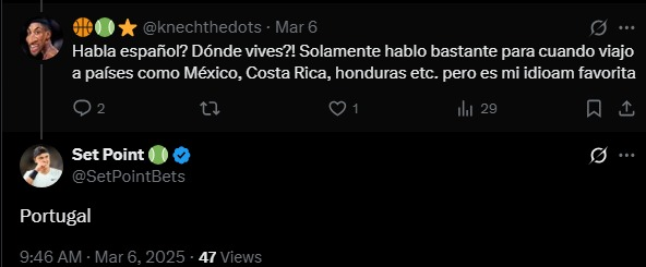 SetPointScammer's tweet image. Big exposed SetPointBets 🚨

If you think you’re being scammed by an American or Indian, you’re completely wrong. SetPointBets is Portuguese, and I’ve talked to him several times before he adopted this deceitful way of acting. In his own posts on X, he even admits he’s TUGA 🇵🇹