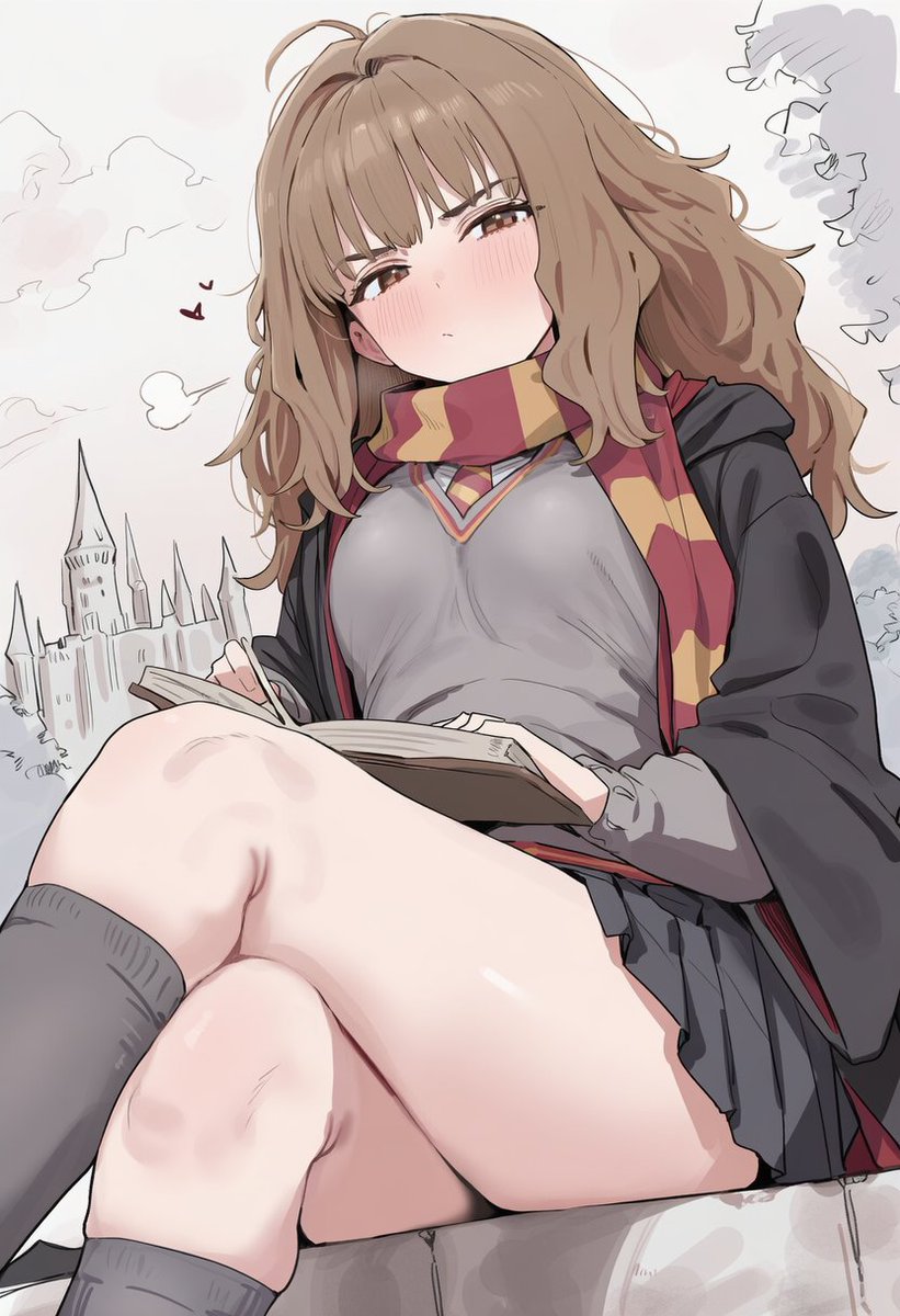 Homeno_V's tweet image. 昔ハーマイオニーでラブコメ妄想してたの思い出し絵
