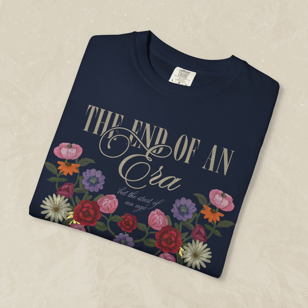 MidnightMoonCo's tweet photo. T-shirt version of the "End of an Era | The Final Show" design! 💚💛💜❤️🩵🖤🩷🩶🤎💙🤍❤️‍🔥 https://t.co/O46saAbZLK