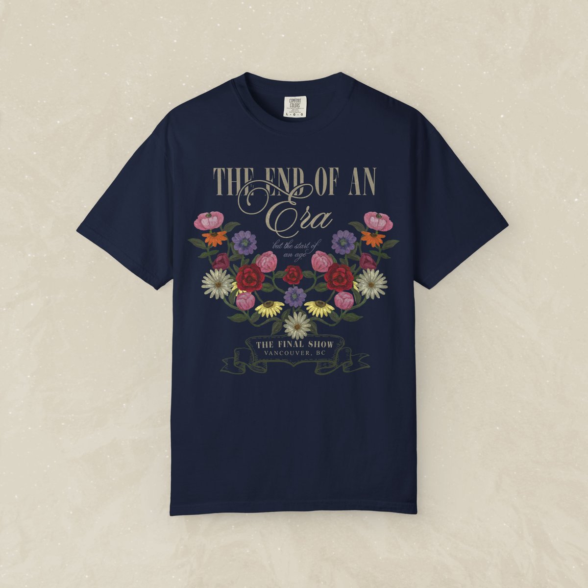 MidnightMoonCo's tweet photo. T-shirt version of the "End of an Era | The Final Show" design! 💚💛💜❤️🩵🖤🩷🩶🤎💙🤍❤️‍🔥 https://t.co/O46saAbZLK