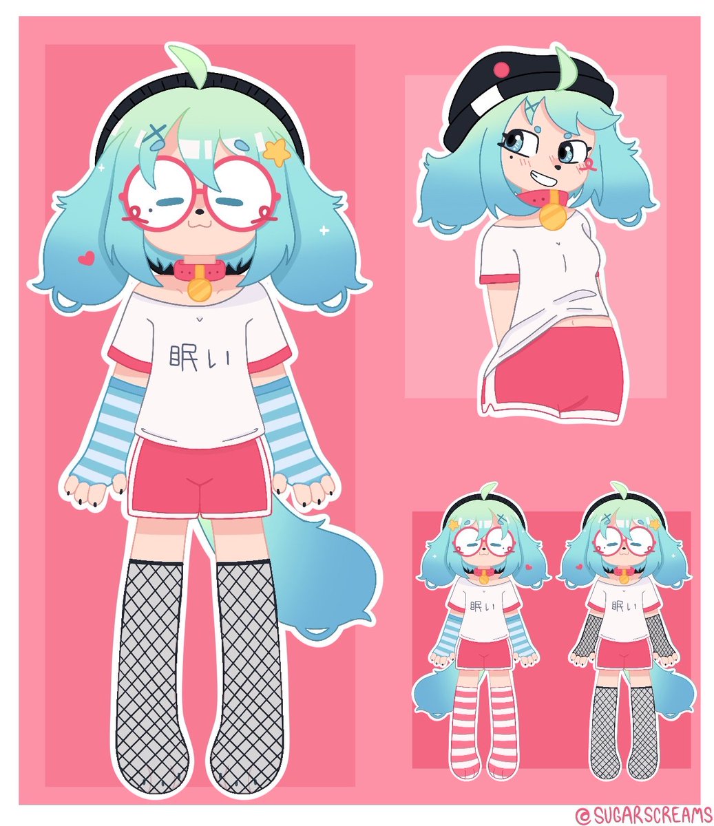 Waggin’ 

Character design by me! Going for weeb miku vibes!   

#furry #furrySFW #furryart #digitalart #furryfandom #OC #characterdesign #hatsunemiku #mikuinspired #weebcore #dogfurry