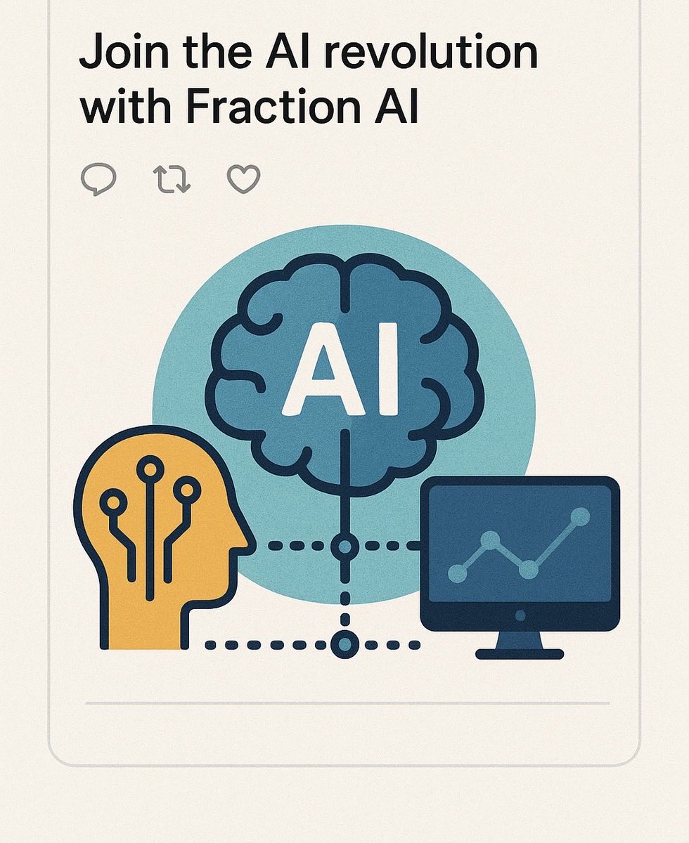 peejay__bdc's tweet image. The next frontier of AI isn’t automation it’s ownership.
At @FractionAI_xyz, intelligence becomes an asset.
You don’t just use AI, you co-own it, train it, and earn from it.
This is where creators and machines build together.
$FRAC ⚙️ where intelligence meets incentive.