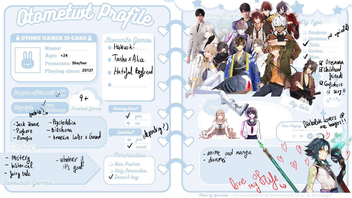 LaunaticaFan's tweet image. After all this time I&apos;ve finally made an #otometwtintro !!
(template from @/nuicola)