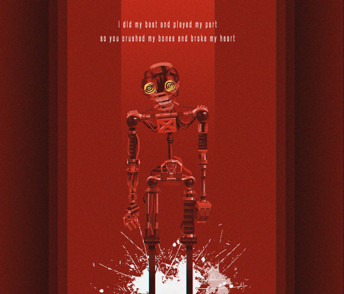 kingjonkle's tweet image. Blood of Copper, Flesh of Steel // #FNAFSOTM #fnaf #mimic