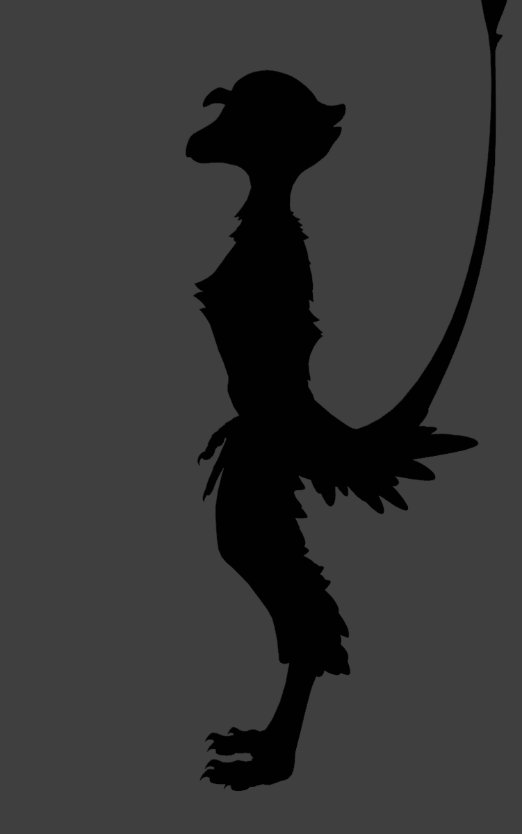 I feel this way of doing fluff really clicked for me!

Although it's more work, once I'm done welding the neck feathers and detailing the crotch, I really want to go back to the back of the legs and tail and redo them with this new workflow, they look blobby by comparison now. :(