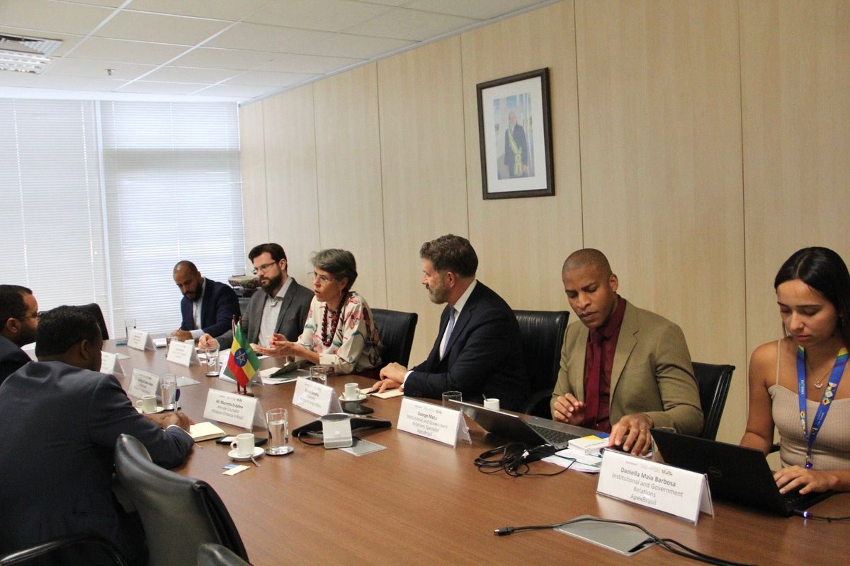 Glad to  meet with Mrs. Ana Paula Repezza, Executive Director of APEXBrasil (the Brazilian Trade and Investment Promotion Agency); agreed  to strengthen Ethio-Brazilian economic ties,APEXBrasil will lead a major business mission to Ethiopia in early 2026.⁦<a href="/dessalegnmanaye/">Silabat Manaye Dessalegn</a>⁩