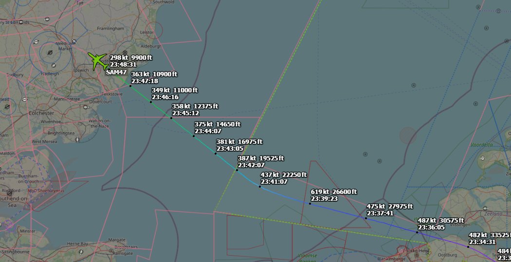 Andyyyyrrrr's tweet image. 23:48 SAM 47 USAF C-32/A (757-200)
Also Inbound RAF Mildenhall #EGUN from Sharm el-Sheikh #HESH on a Gas n&apos; Go
Looking for vectors ILS RW28 Full stop
Working Lakenheath Approach 128.900
#SAM47 Tail : 09-0015