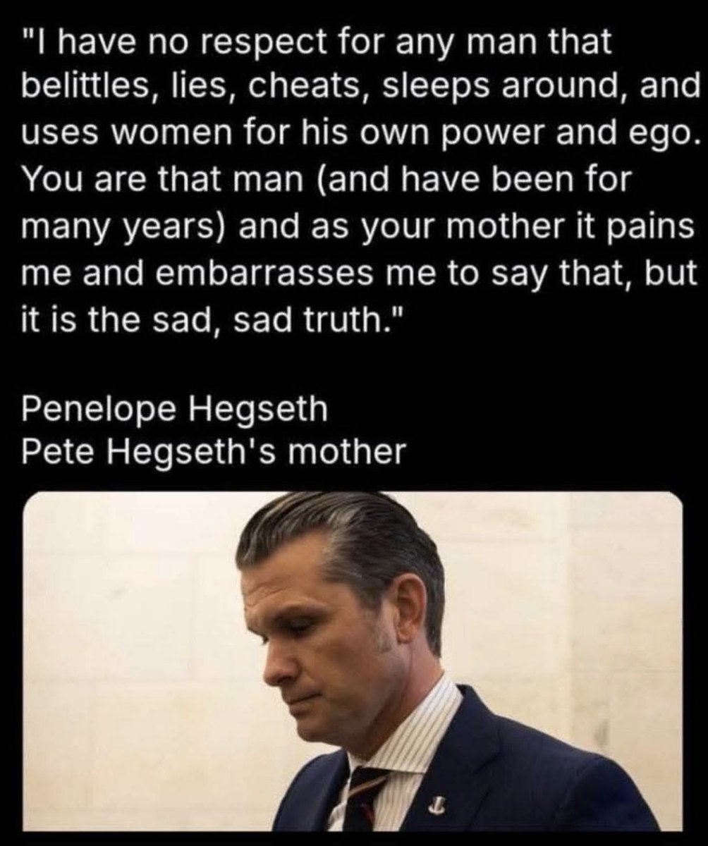 Tiggsx3's tweet photo. @PeteHegseth @DeptofWar What about the women Mr. Can’t do a chin up! You afraid they will show you up? https://t.co/3Z134xeZy2