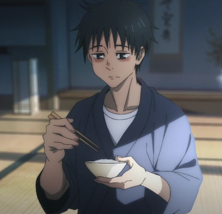 tableofenoch's tweet photo. i love some of the things the jjk0 movie took liberty with to showcase yutas journey within it like yuta regaining his appetite after the events of the movies, and yuta pausing when gojo shows weakness and talks about what geto meant to him to set up yutas future conflict in jjk https://t.co/Ll4JikwLsD
