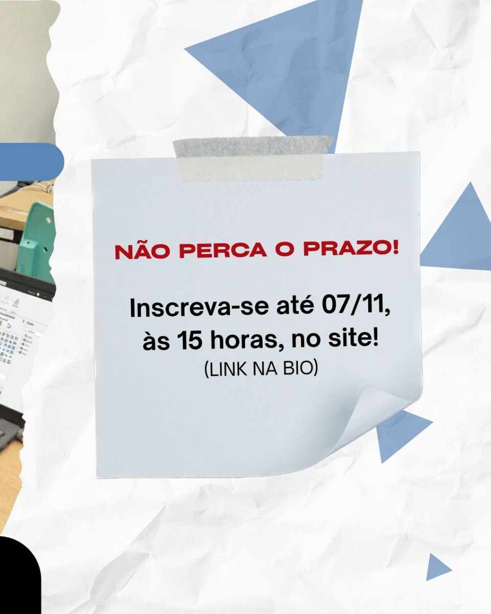 FatecSebrae's tweet photo. 📣 CURSO SUPERIOR GRATUITO em CIÊNCIA DE DADOS para Negócios!
🧠 Desenvolva seu inglês durante todo o curso | Período vespertino | Duração: 3 anos

Venha para a Fatec Sebrae

⏳ Se atente ao prazo!
📅 Inscrições até 07/11, às 15h.
🔗 Link na bio!

#CiênciaDeDados #Vestibular2026 https://t.co/V01OSFNlca