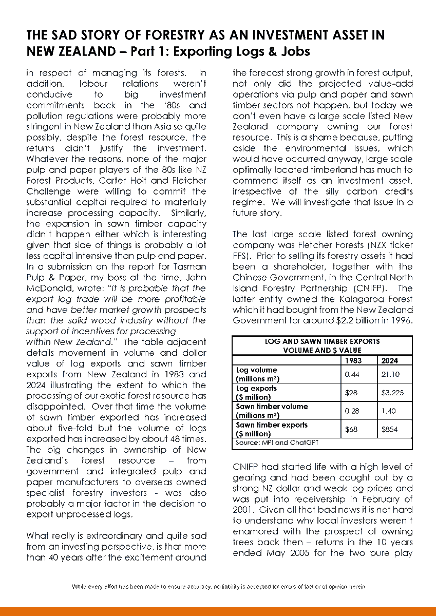 brentsheather's tweet photo. Below is my latest research: "The Sad Story Of Forestry As An Investment Asset In New Zealand - Part 1 ", which also appeared in the NBR https://t.co/nXbV2BoPs2