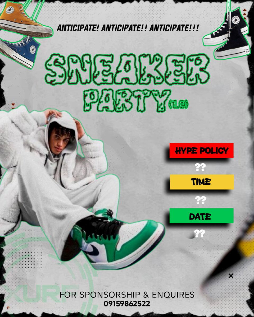 Xurf24's tweet photo. ANTICIPATE GREATNESS 🦦🍹
Sole Mates Unite 🦦🍹 Get ready to step up the Night🤗🦦
#Sneakerparty
#LifestyleNights
#XurfKlothing&Media
#Eksu https://t.co/VVzgqMKo9F