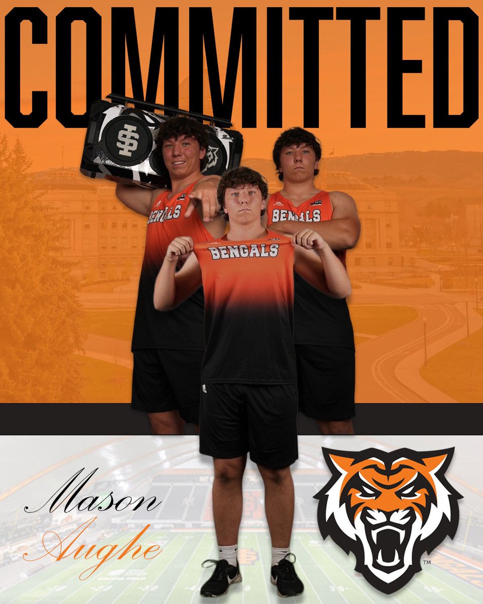Mason Aughe (@masonaughe2026) on Twitter photo I’m excited to announce my commitment to continue my academic & athletic career at <a href="/IdahoStateTFXC/">Idaho State T&F/XC</a>. Will be forever grateful to all the coaches & teammates who helped me reach my goal of being a D1 T&F athlete. #committed #RoarBengalsRoar 
<a href="/LSscribe/">Logan Stanley</a> <a href="/KateNall/">Kate Nall, NBCT</a> <a href="/CoachTKelly1/">TK</a> I’m excited to announce my commitment to continue my academic & athletic career at <a href="/IdahoStateTFXC/">Idaho State T&F/XC</a>. Will be forever grateful to all the coaches & teammates who helped me reach my goal of being a D1 T&F athlete. #committed #RoarBengalsRoar 
<a href="/LSscribe/">Logan Stanley</a> <a href="/KateNall/">Kate Nall, NBCT</a> <a href="/CoachTKelly1/">TK</a>