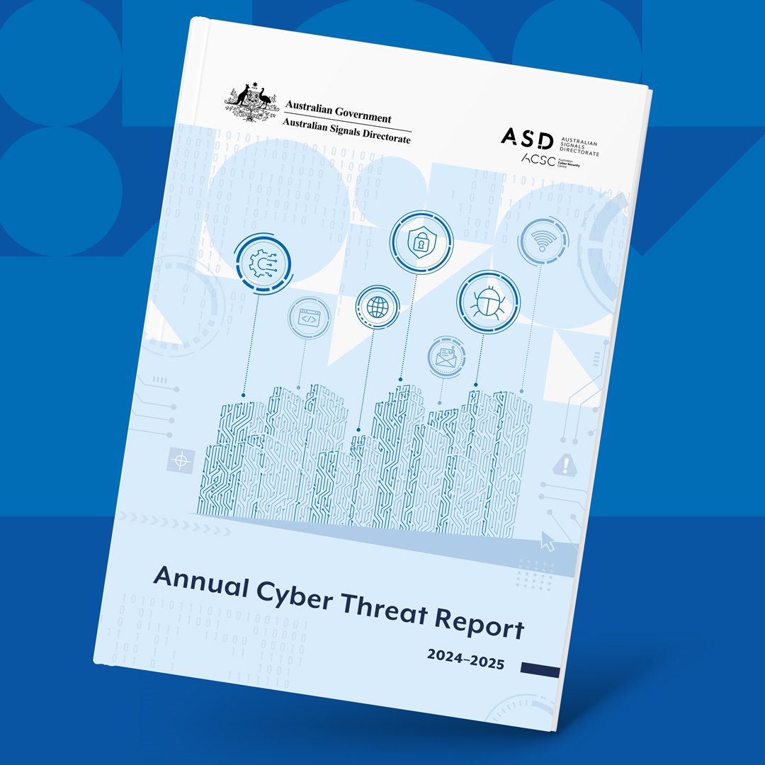 ASDGovAu's tweet photo. Today is the release of our 2024–25 Annual Cyber Threat Report, which confirms that threats against Australia are growing more complex and unpredictable. 

Read about the top cyber security threats to Australia in the new report 👉 https://t.co/HCfZiA6w05 https://t.co/Q7cBpTVBv9