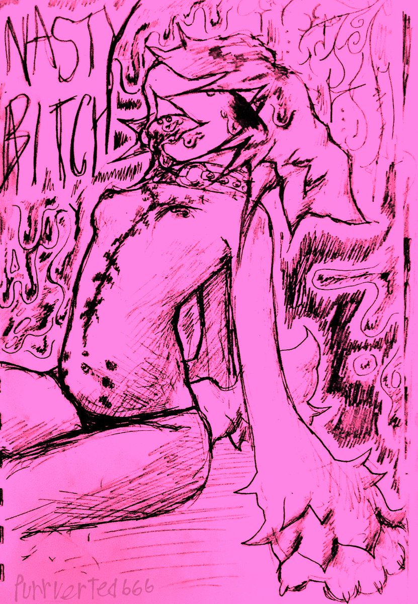 Why do my pink posts get more views
This isn't intended to be pornographic, more so a little bit disturbing or something 
I might delete later #furryart #furry