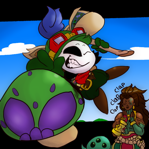 servbot64's tweet photo. I been playin a bit of 2xko only to find out I'm a dirty zoner main and a teemo no less. this has been a rather spooky month https://t.co/DuSLw2LTLV