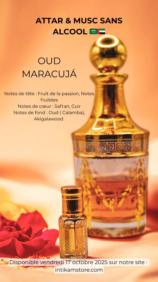 intikamstore's tweet photo. Attar 90% concentrés, sans alcool

Parfaits pour les peaux sensibles et longue tenue.

Importés d’Arabie et des Émirats🇸🇦🇦🇪, inspirés des plus grandes maisons :
Chanel Mademoiselle, Oud Maracuja, Hibiscus Mahajad, Alexandria II Xerjoff.

Cette semaine, on vous présente petit à petit tous les produits qui arrivent vendredi in shaa Allah.

✨⏳