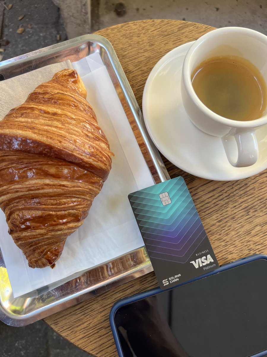 Gm to everyone 

Coffee on chain ☕️💳
Solana  <a href="/KASTcard/">KAST (old)</a> mornings hit different.

Spend 100$+ and get 500 points (40$ value)
go.kast.xyz/VqVO/KGQCGQZ4