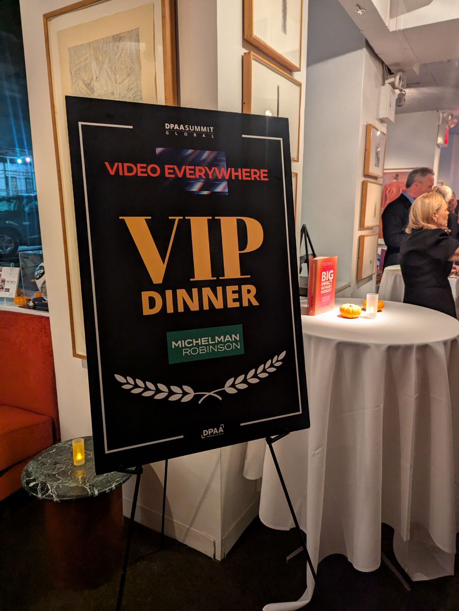 barryfrey's tweet image. A special evening in NYC as we gather the night before the @DPAAglobal #VideoEverywhereSummit at Pier Sixty tomorrow. ✨

Great conversations, inspiring people, and big ideas ahead!

 #OOH #Innovation #DPAA