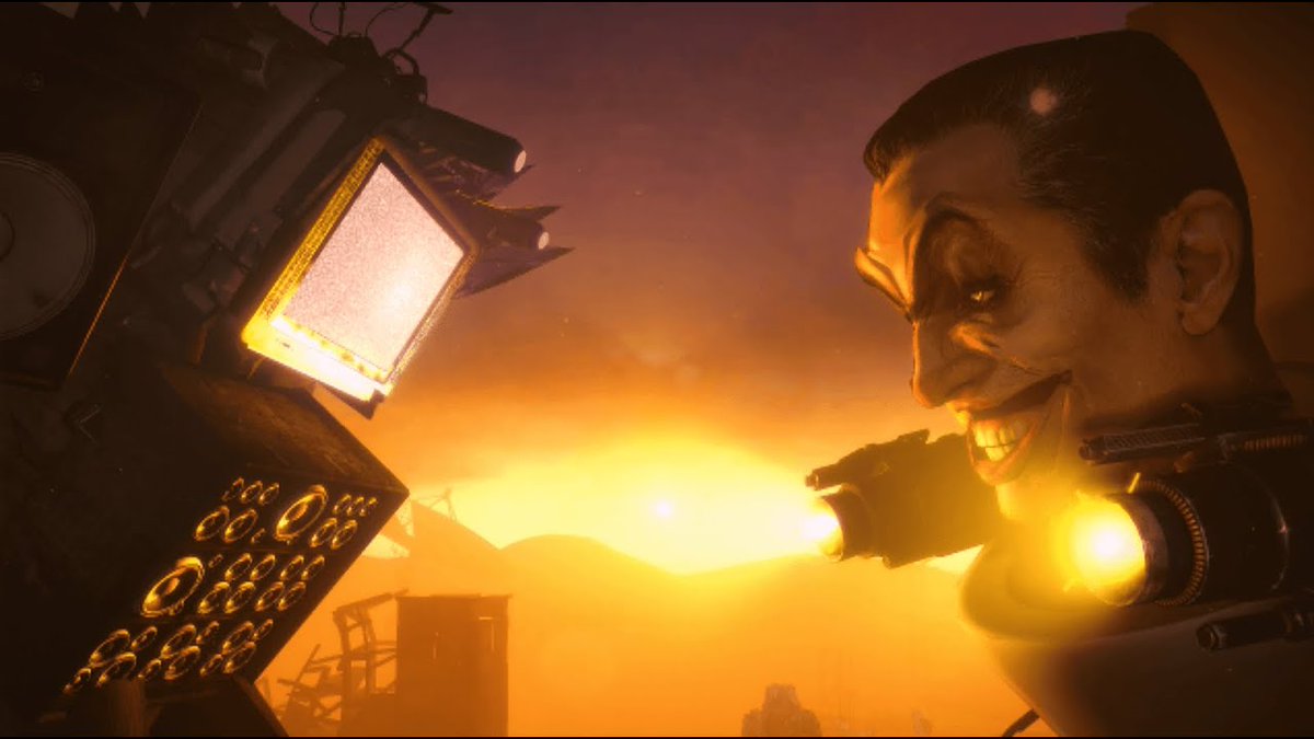 DaFuqqBoom's tweet photo. What if 21 (Part 1) help:
Striderz47, NoCap, DeerFromOhio - Animation
HolyTube - Particles (SFM) 
The Wasd - Sound
Skibidi Fans - Sounds
Ibio 75 - Spanish Subtitles
Steak - Screams

Skibidi Toilet by DaFuq!?Boom! https://t.co/C66K0UlM5n