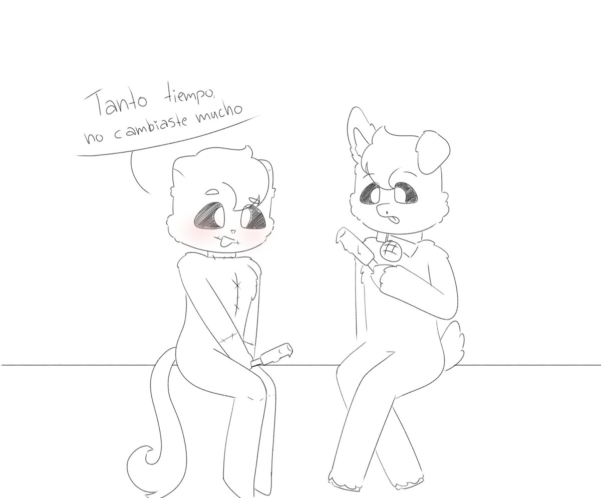 Hace mucho que no dibujaba, me consumía la uni 😞

Para hacer mi regreso dibujé a Kao hablando con <a href="/JipsPO_Lu/">Roli_Lo</a> (volvió un grande 🗣🗣)