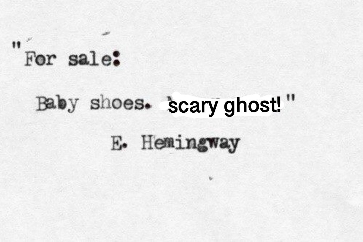 Is this the spookiest six word story of all time?