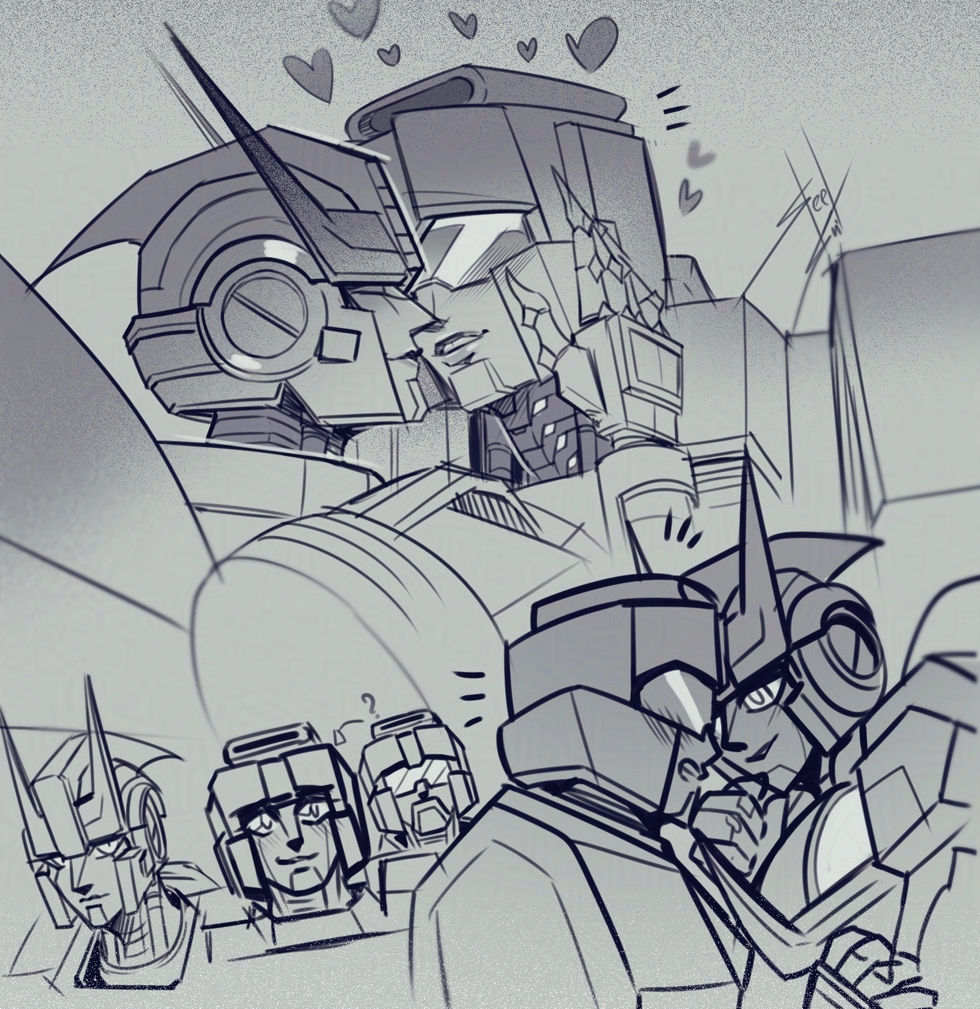 steelsuit's tweet image. ScavProwl sketches! 💜💚🩶
#constructiprowl #prowl #scavenger #transformers #maccadam