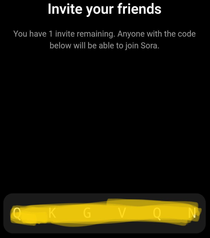 NicoleCosplayy's tweet photo. GET FREE SORA 2 INVITE CODES:

FI80WQ
O9UEKM
RTY8M1
CTY0G2

Want your own invite? Do this:

🤝 follow
❤️ like + repost
💬 comment "Sora invite"
👀 check bio

Don't miss your chance! https://t.co/HiyxYYUAcW