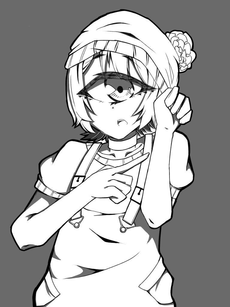 何を描きたかったのか分からなくなった。
#単眼