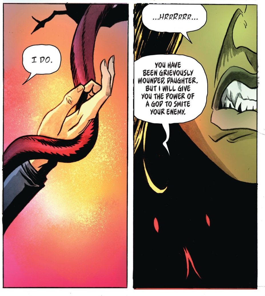 The lure of the serpent's whisper...he appears when you're at your most vulnerable...and with such thoughtful solutions to offer...
<a href="/alternacomics/">Alterna Comics</a> 
#redkoi