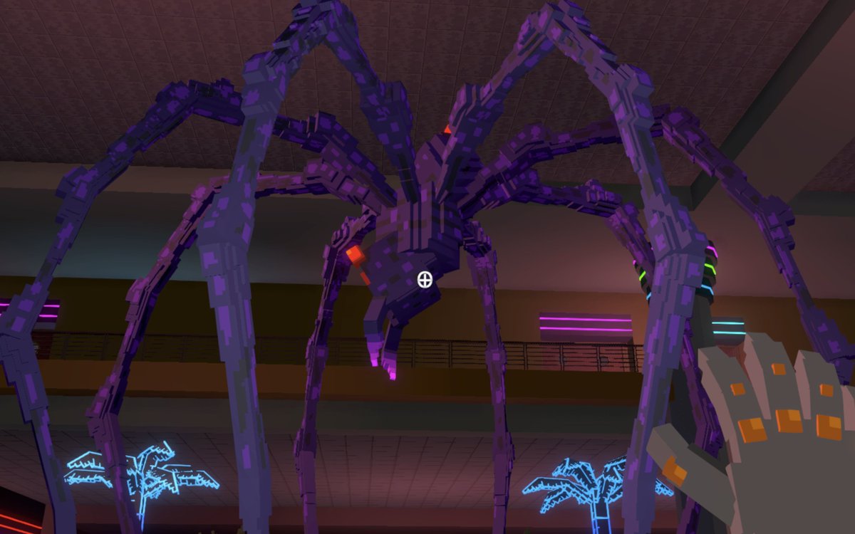 Who's scared of spiders? <a href="/TheSandboxGame/">The Sandbox</a>  tsbga.me/TheSandbox