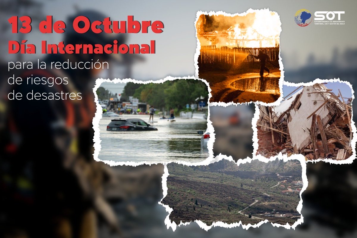 #Efemérides | La gestión del territorio es clave para prevenir y reducir los riesgos de desastres que afectan a nuestras comunidades. Planificar el uso del suelo, proteger los ecosistemas y promover ciudades seguras son acciones que precautelan la vida de las personas.