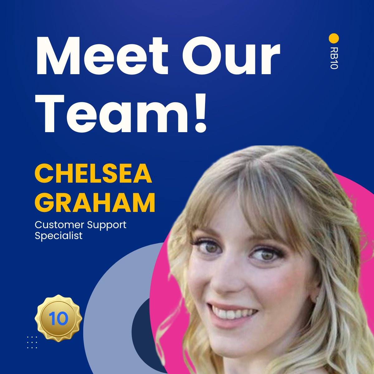 As part of our Rebrandly 10 celebrations this month, we’re spotlighting some of our star employees around the globe!

Chelsea, a Customer Support Specialist from Detroit, Michigan, is one of our newest hires.

What do you love most about working at Rebrandly?
I love that everyone