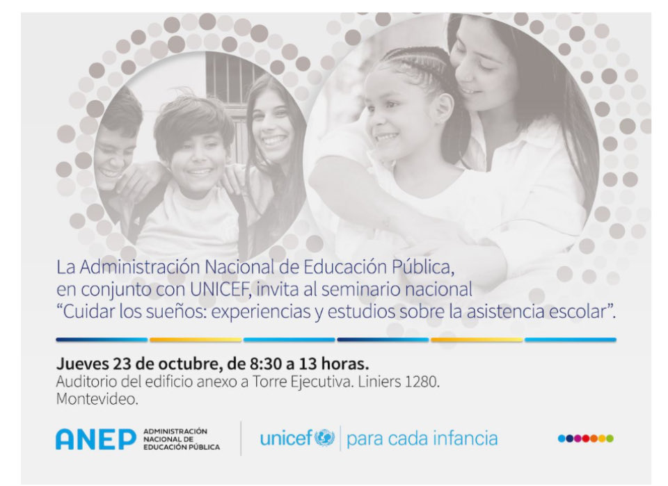EI CEA 183 Nelson Mandela <a href="/UTU_Uruguay/">UTU</a> fue seleccionado para exponer en el seminario “Cuidar los sueños experiencias y estudios sobre la asistencia escolar” el 23/10  @ANEP <a href="/UNICEFuruguay/">UNICEF Uruguay</a> 
Presentaremos “Asistir-
Pertenecer-Egresar una comunidad educativa que acompaña y motiva”