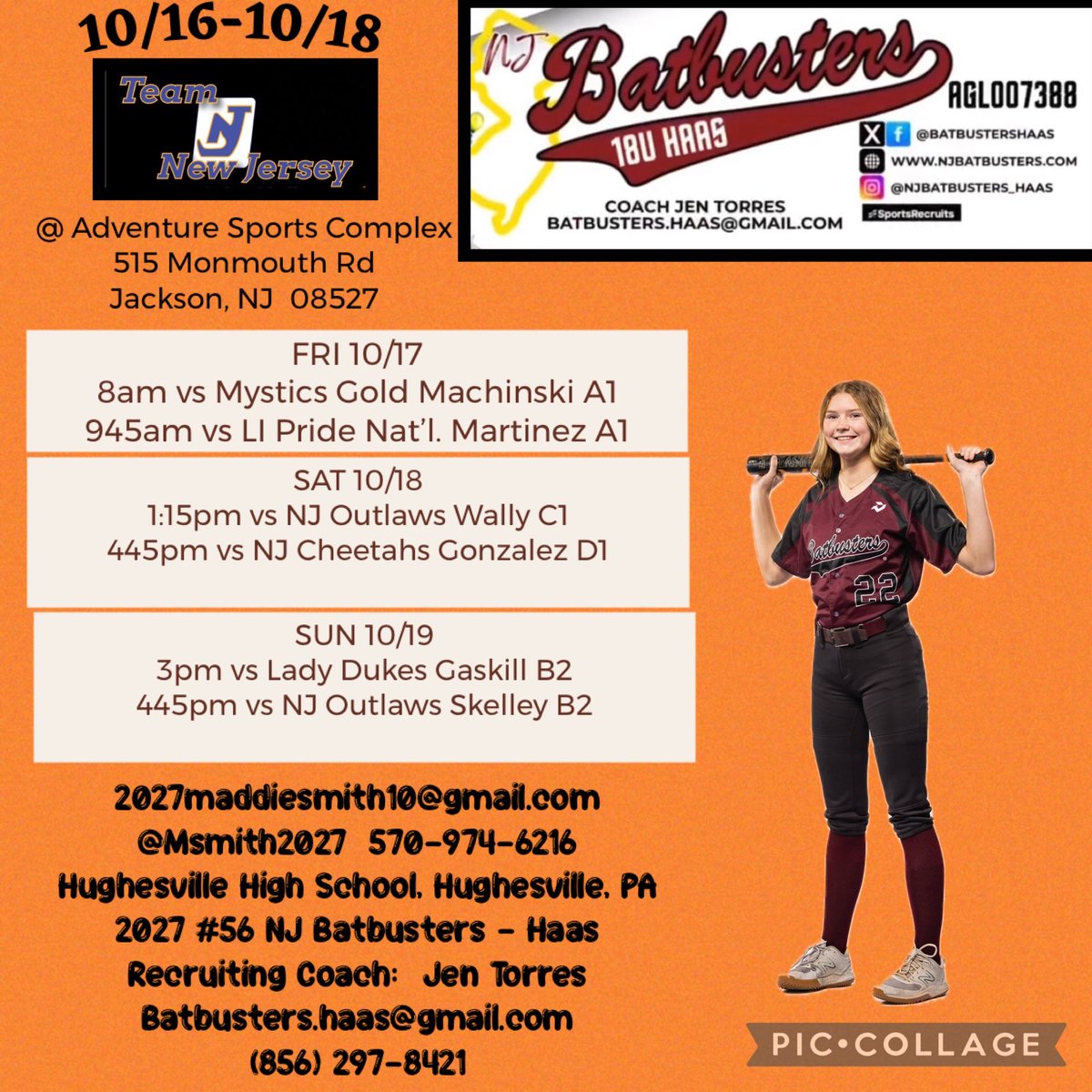 Maddie Smith (@msmith2027) on Twitter photo Team NJ schedule for this weekend posted! Let’s gooo!! <a href="/UncommittedUsa/">UncommittedPlayersUSA</a> <a href="/CoastRecruits/">Coast 2 Coast Recruits</a> <a href="/TopPreps/">AI SEARCH - TOP PREPS AI SPORTS SEARCH ENGINE</a> <a href="/D1Uncommitted/">Anthony Edwards</a> <a href="/SBRRetweets/">Softball Recruiting Reposts</a> <a href="/IHartFastpitch/">I❤️Fastpitch</a> <a href="/LegacyLegendsS1/">Legacy & Legends Softball</a> <a href="/BatbustersHaas/">NJ Batbusters Haas</a> Team NJ schedule for this weekend posted! Let’s gooo!! <a href="/UncommittedUsa/">UncommittedPlayersUSA</a> <a href="/CoastRecruits/">Coast 2 Coast Recruits</a> <a href="/TopPreps/">AI SEARCH - TOP PREPS AI SPORTS SEARCH ENGINE</a> <a href="/D1Uncommitted/">Anthony Edwards</a> <a href="/SBRRetweets/">Softball Recruiting Reposts</a> <a href="/IHartFastpitch/">I❤️Fastpitch</a> <a href="/LegacyLegendsS1/">Legacy & Legends Softball</a> <a href="/BatbustersHaas/">NJ Batbusters Haas</a>