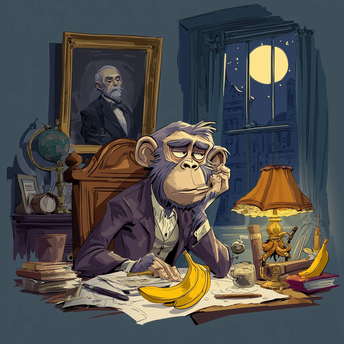 Golsharifi's tweet image. Monkeys don’t sleep. They just spend all night thinking who stole their banana empire.
#monkeys #relatablehumor #midnightthoughts #sleepisoverrated