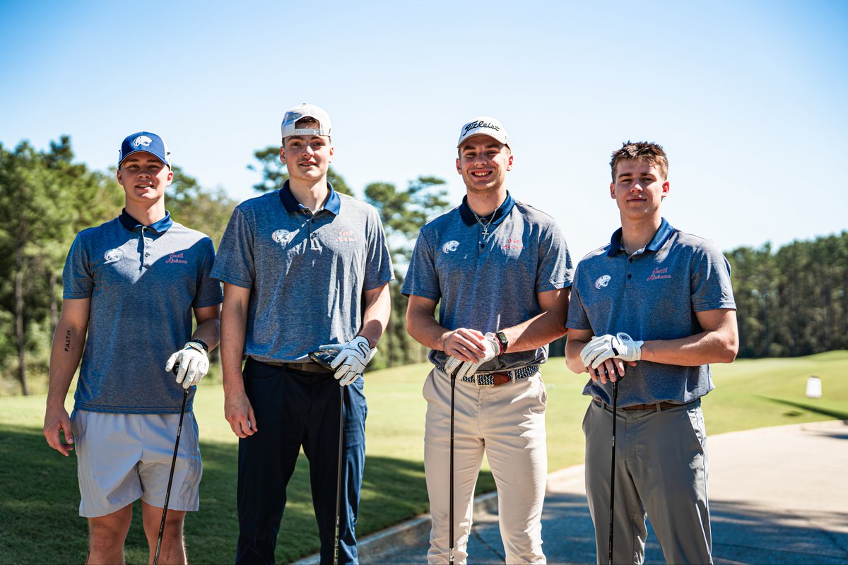 SouthAlabamaMBB's tweet image. A perfect day on the course ⛳️

Thank you to everyone who made the inaugural Fore the Jaguars Classic a day to remember! Your support means the world to Jaguar Basketball!

#BurnTheBoats🔥🚤