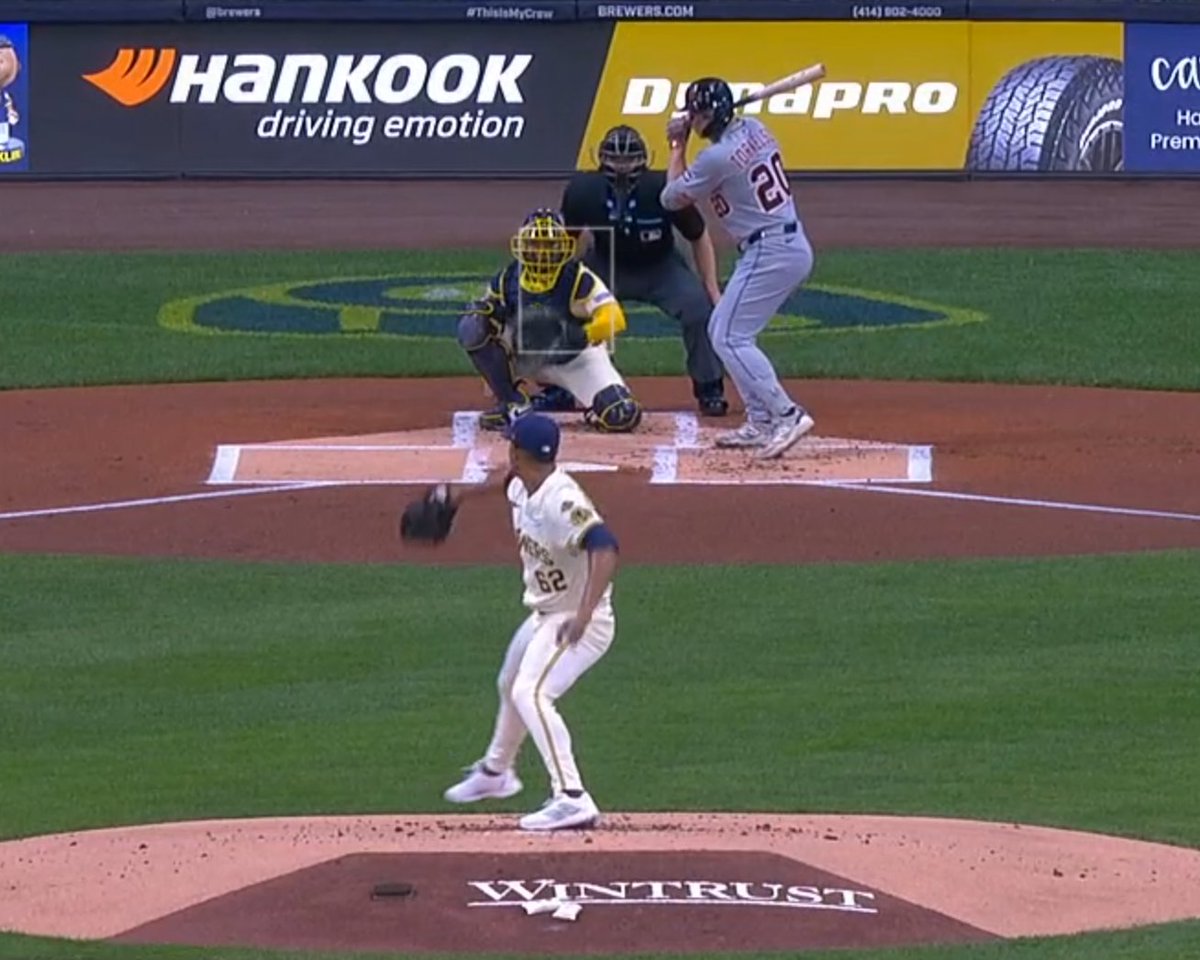 PitcherList's tweet photo. I still can't believe we're getting this camera angle when the Brewers legit have THE BEST CAMERA ANGLE FOR LHP https://t.co/jKhYw2LfX4
