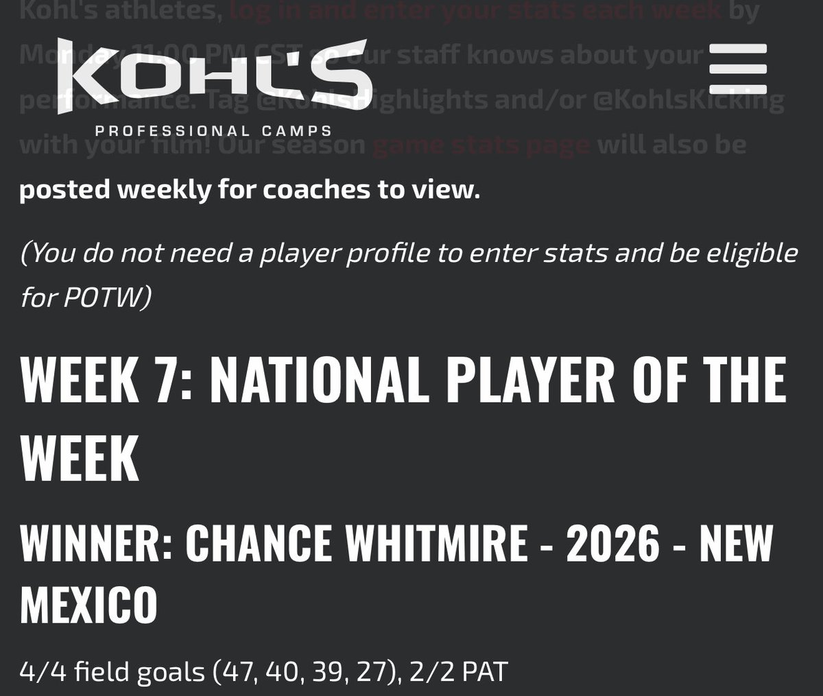 Chance Whitmire tweet media